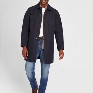 Club Monaco Navy Mac Trench Coat